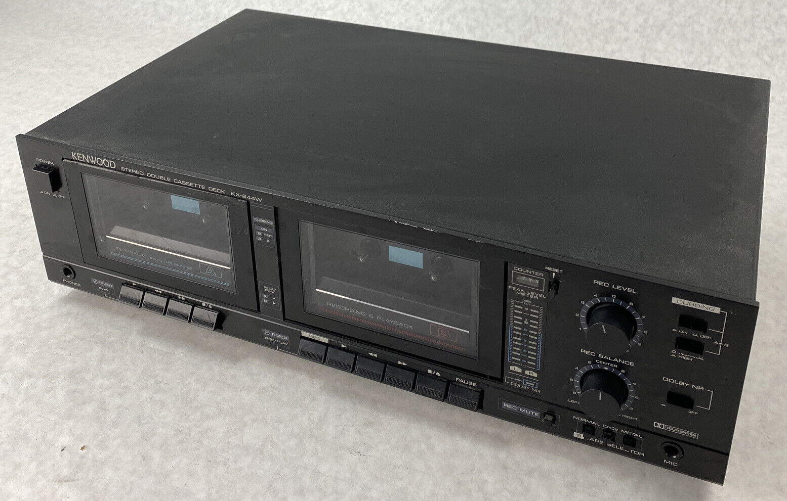 Double Cassette Deck, Dual stereo discount tape Deck