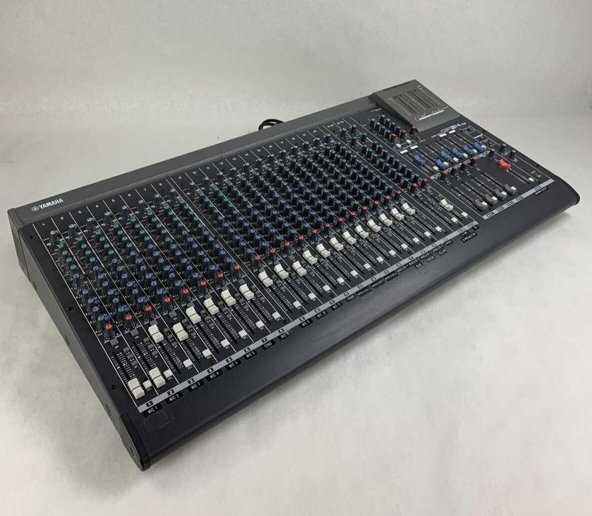 Yamaha GF24/12 24 Slot 4 Bus 6 AUX Fader Mixing Board Tested 3 Weak Channels