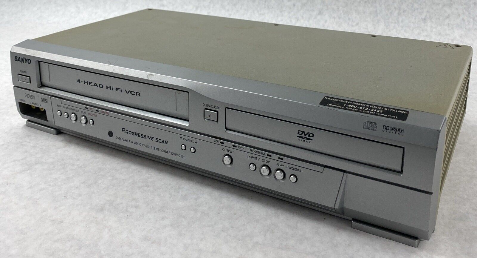 Sanyo DVW-6100 DVD VCR VHS Combo 4 Head Hi-Fi Player deals Tested Works NO REMOTE