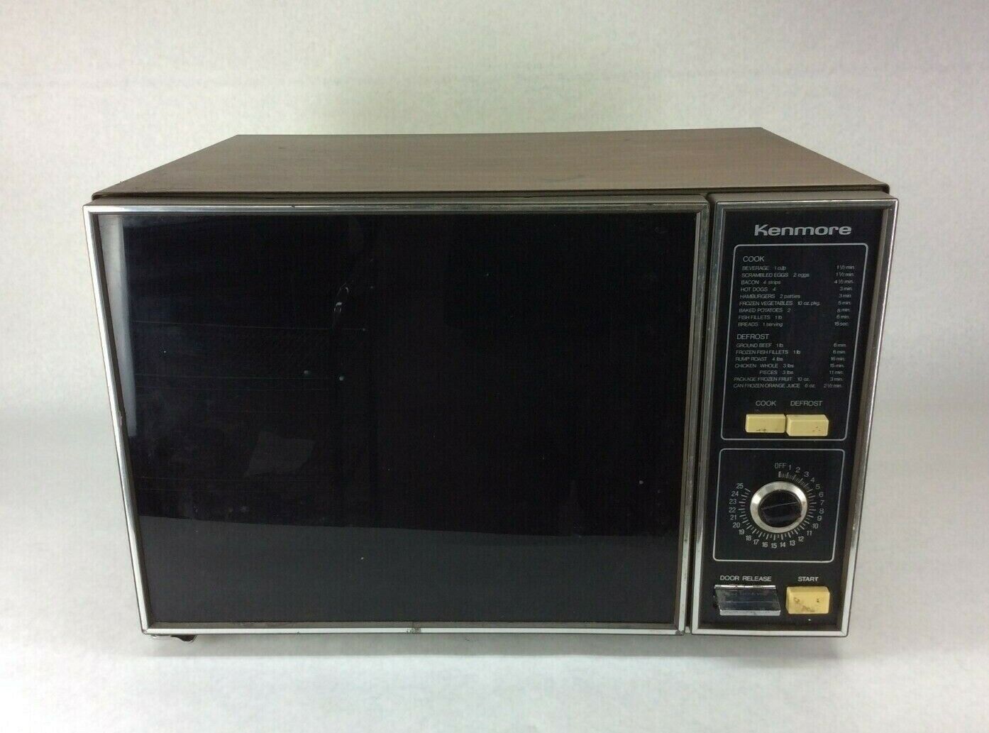 Vintage Large Countertop Kenmore Oven/Microwave # 566.8724980. Woodgrain  Used.