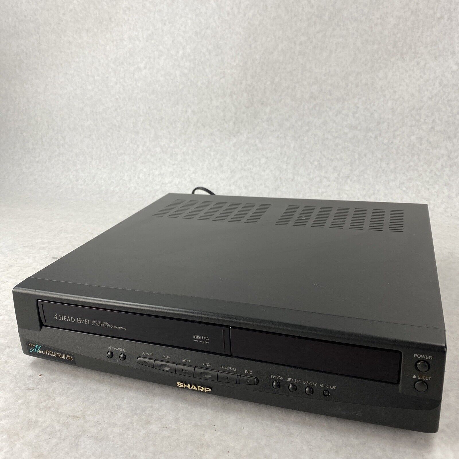 Sharp VC-H960U VCR Player 4 Head HiFi VHS Player Stereo Video Cassette  Recorder 74000354111