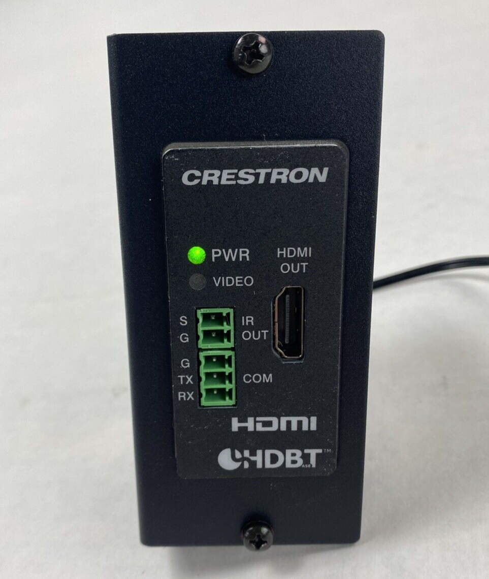 Crestron DM-RMC-4K-100-C-1G-B-T HDMI Wall Plate w/ AC Adapter Power Tested