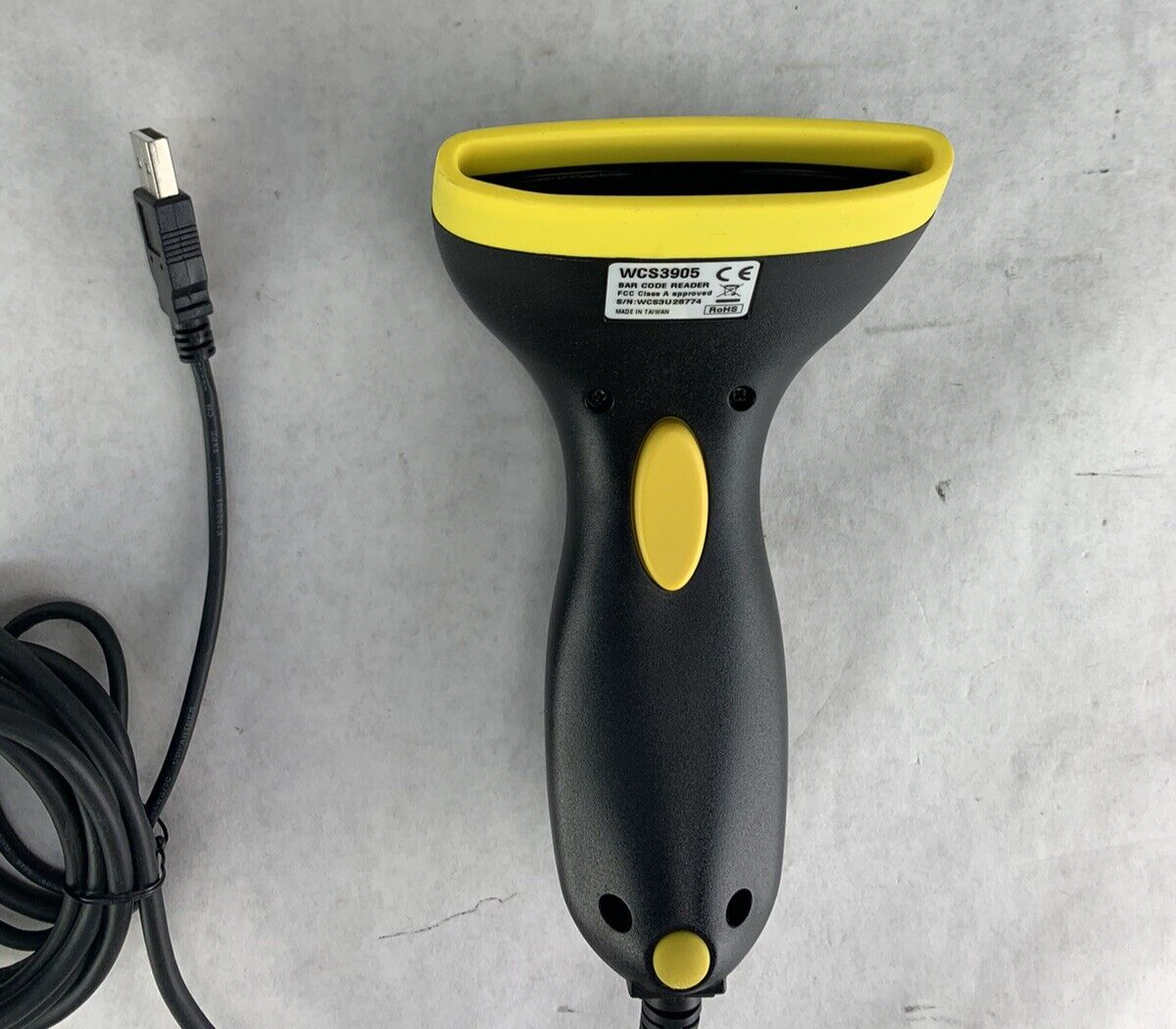 Lot of 2 Wasp WCS3050 USB Barcode Scanner