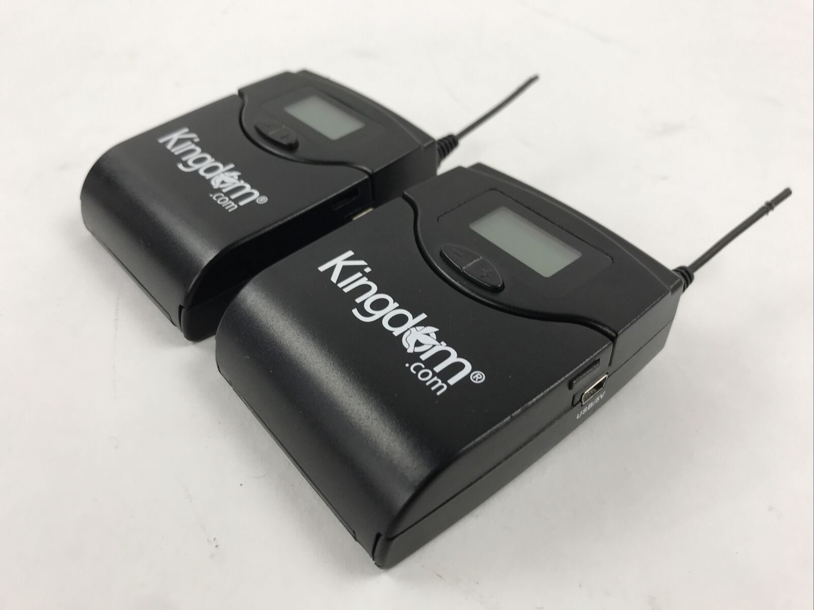 Lot of 2 Kingdom.com Multi Channel Wireless Mic Transceiver Black