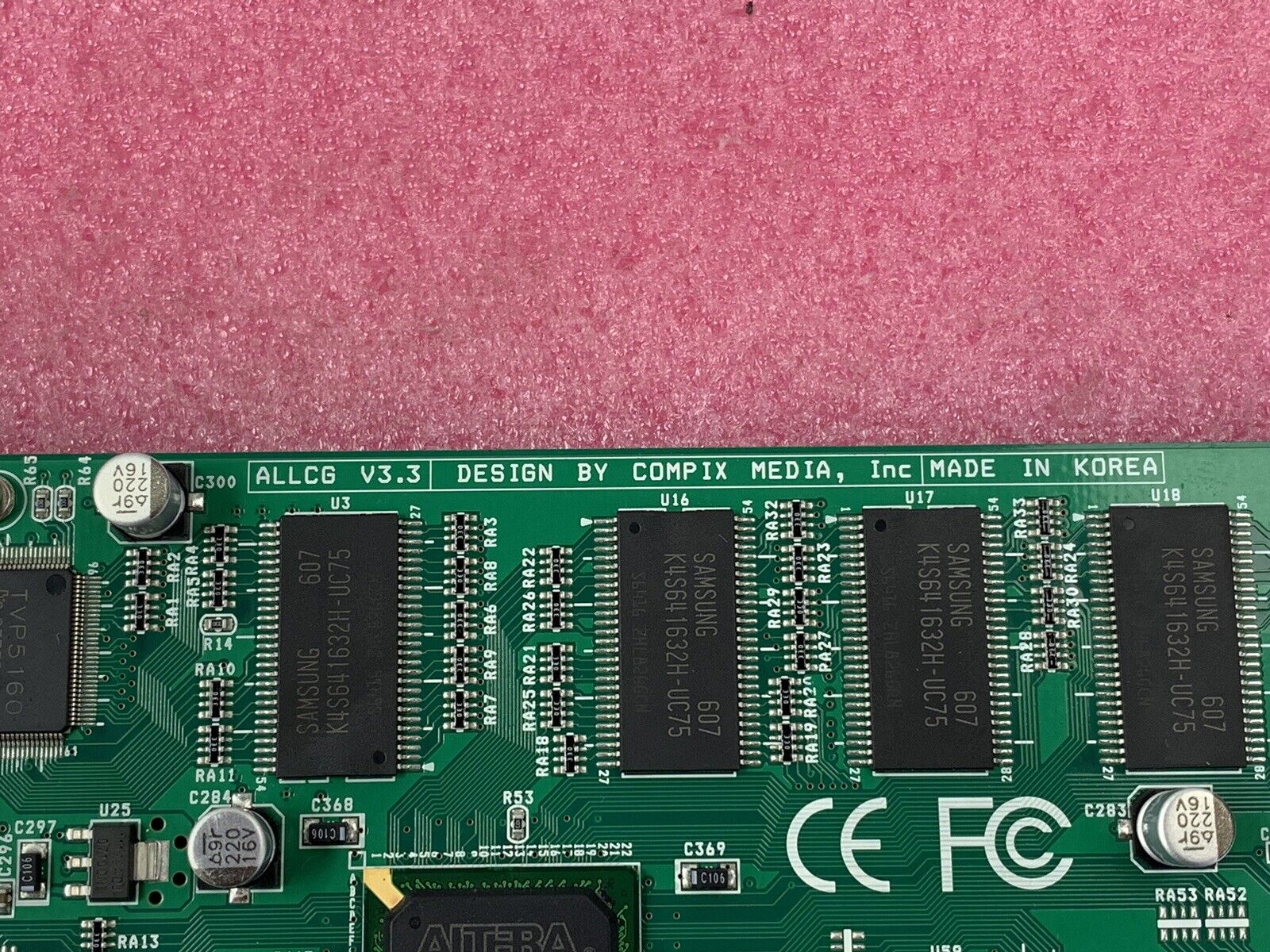 Compix Media Inc. GenVGA4-SA-176 PCI Interface Card ALLCG V3.3 RoHS