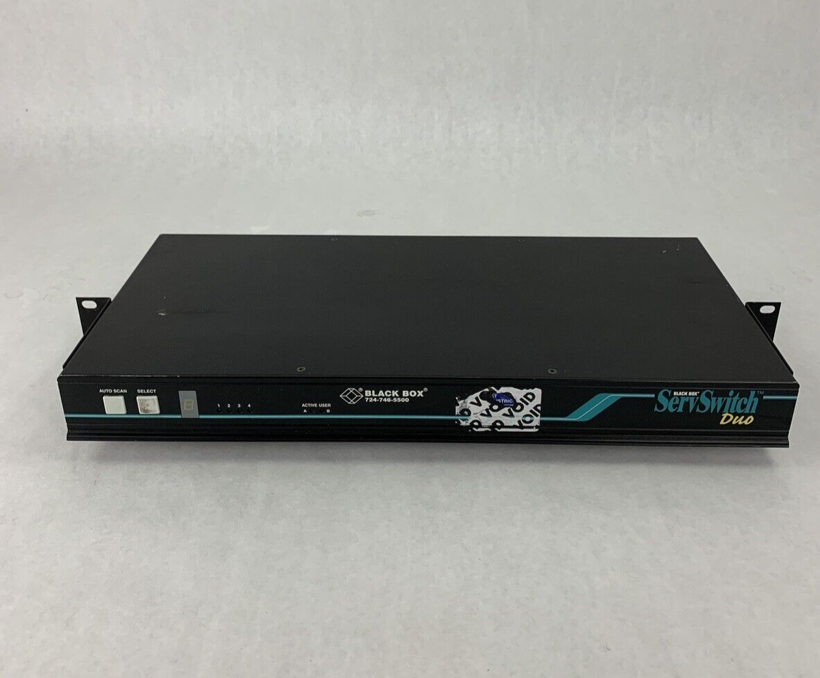 Black Box ServSwitch Duo KV6104SA 2 4 Channel Tested