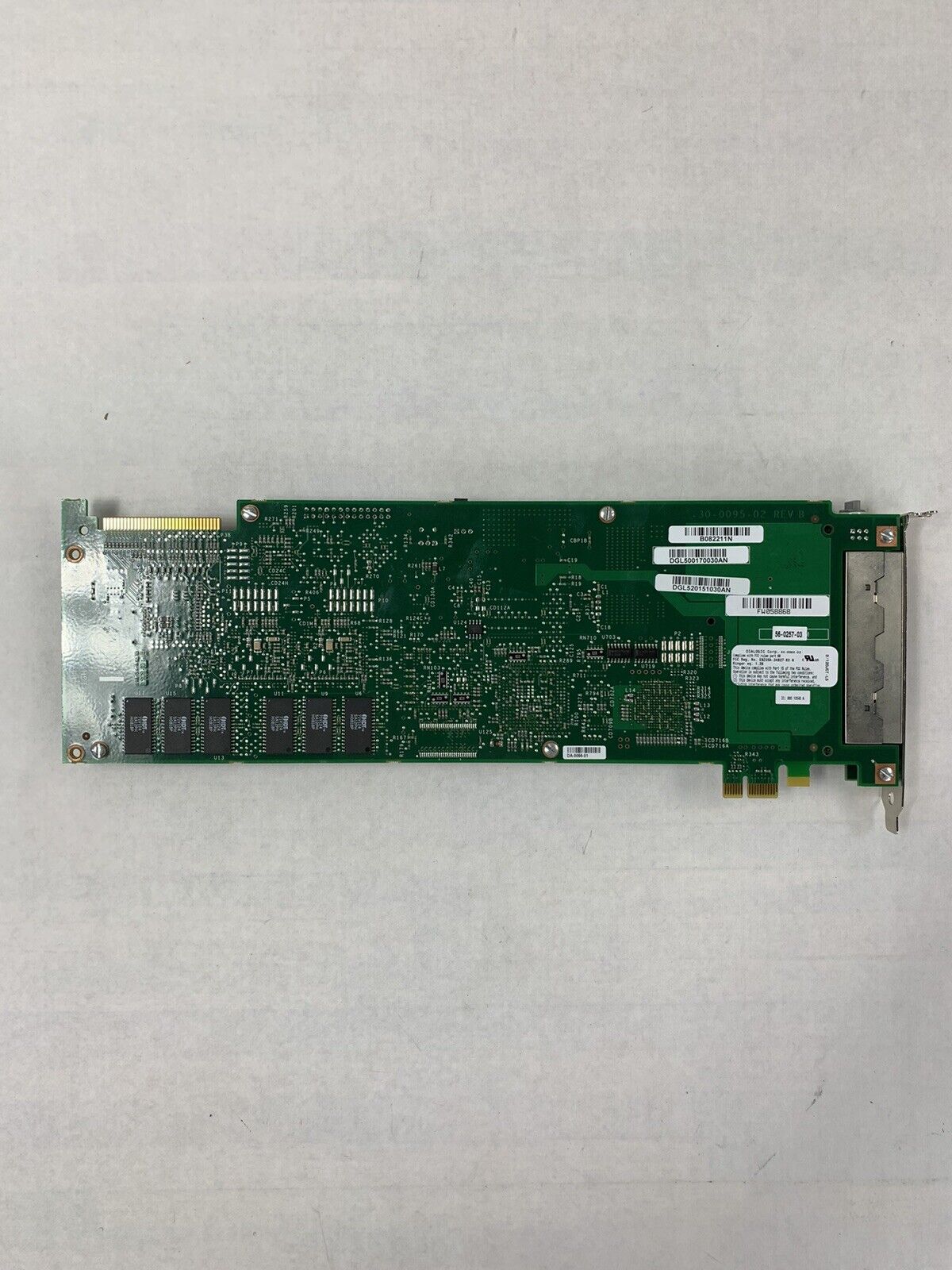 Dialogic Card  Analog Telcom Fax PCIe D/120JCT-LSE 12-Port A00-0318JP