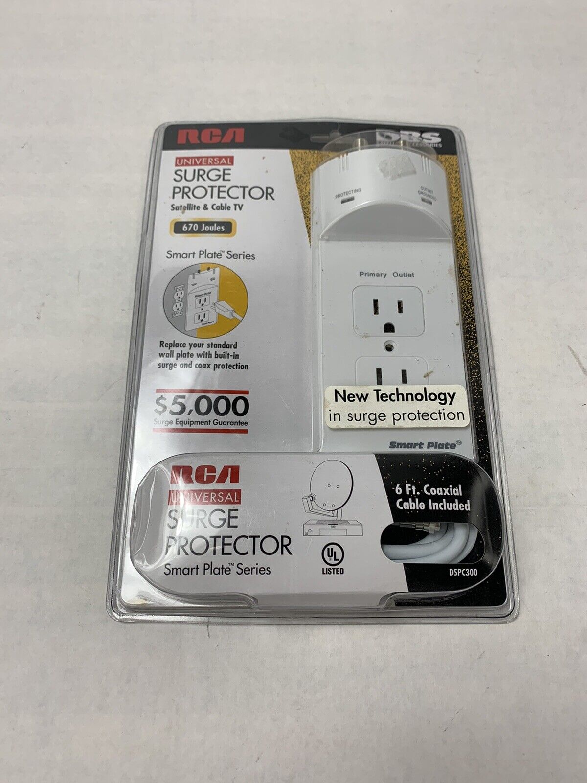 RCA Universal Surge Protector DBS DSPC300 NIB