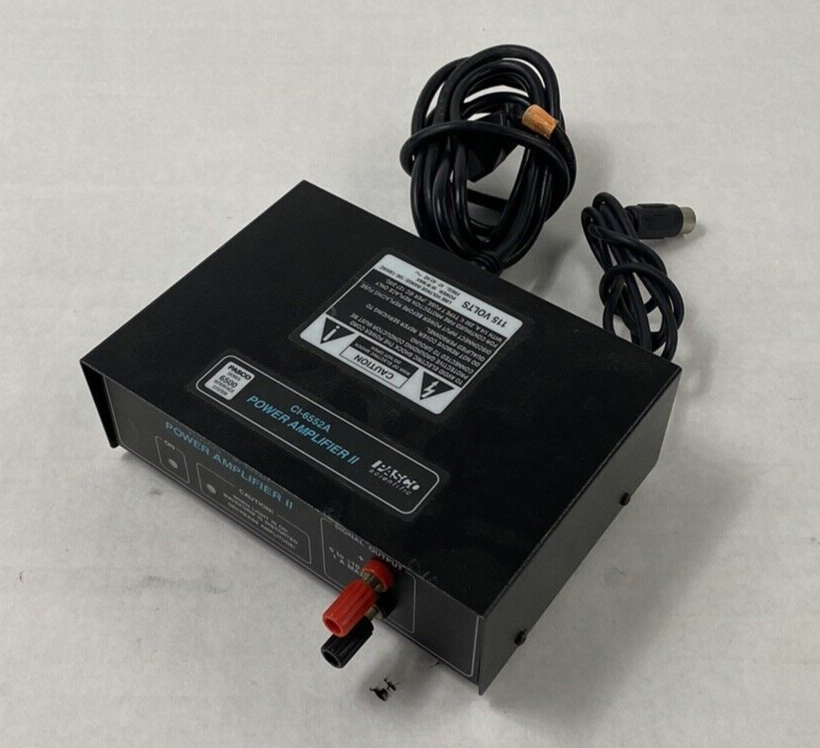 Pasco Scientific CI-6552A Power Amplifier II Power Tested with Power Cord