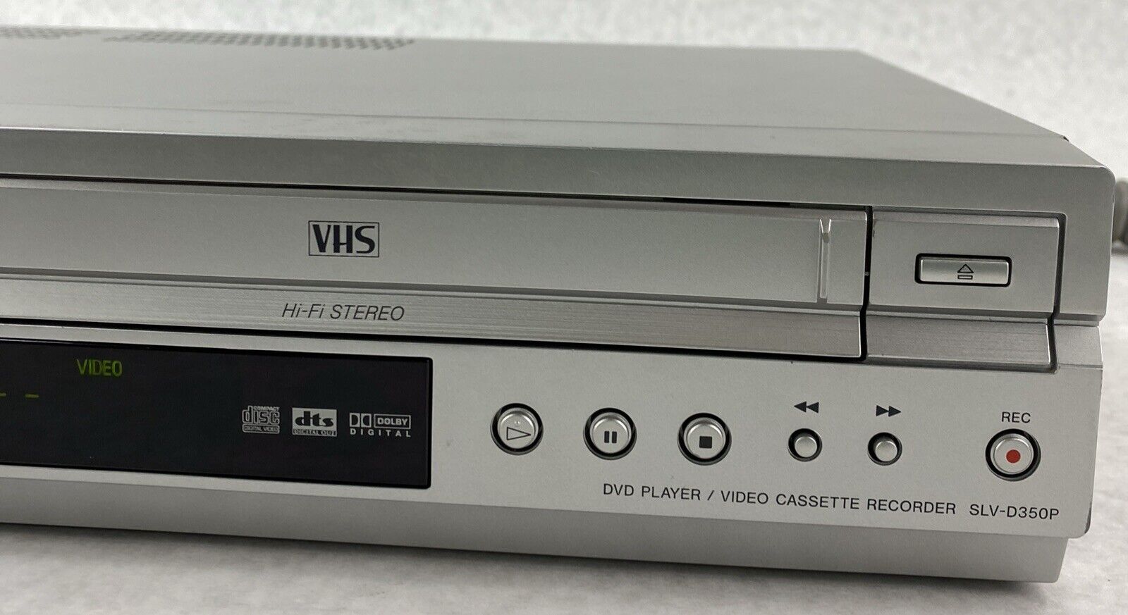 Sony SLV-D350P DVD VCR Combo No Remote FAILS DVD