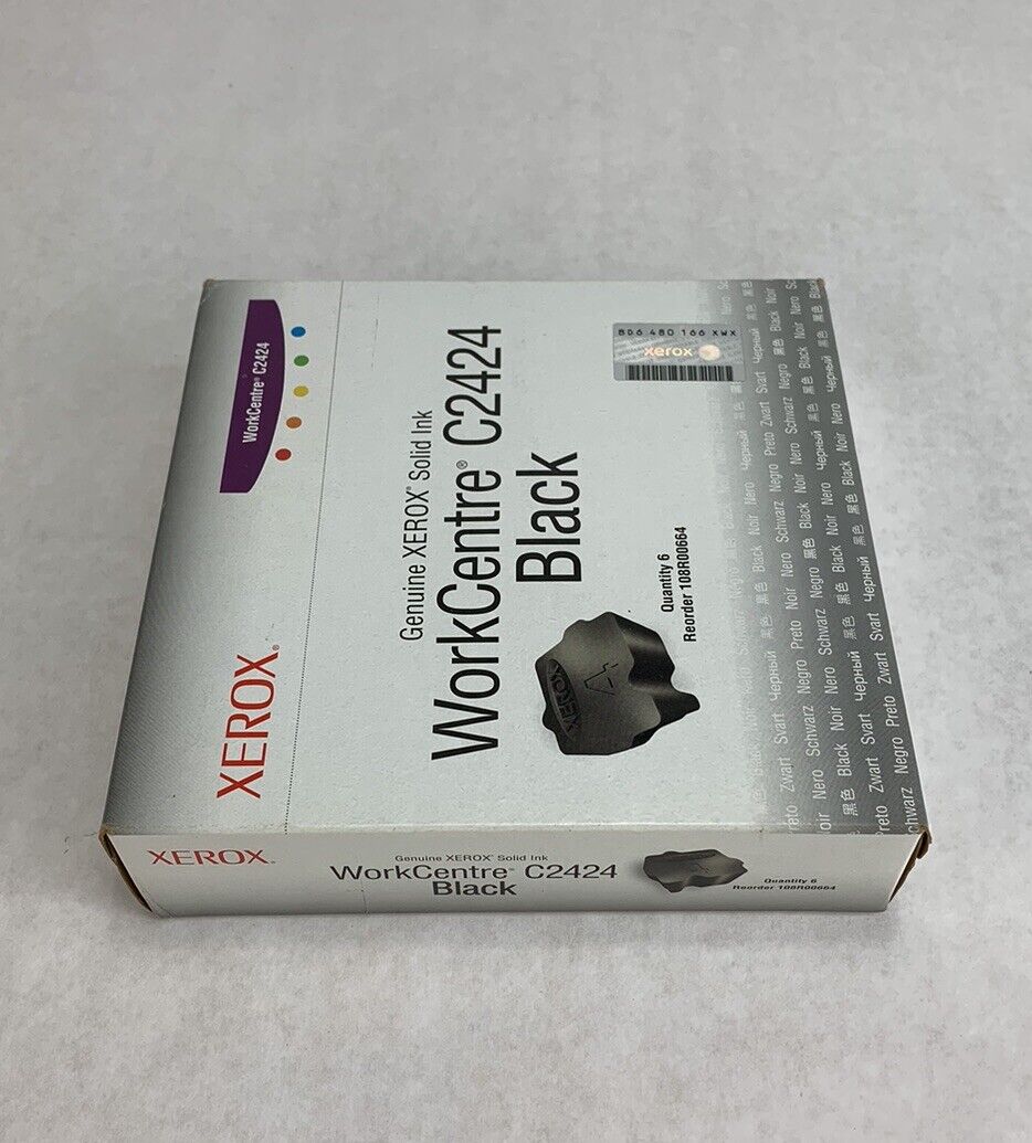 Xerox Black Solid Ink Cartridge WorkCentre C2424 - 6 Pack