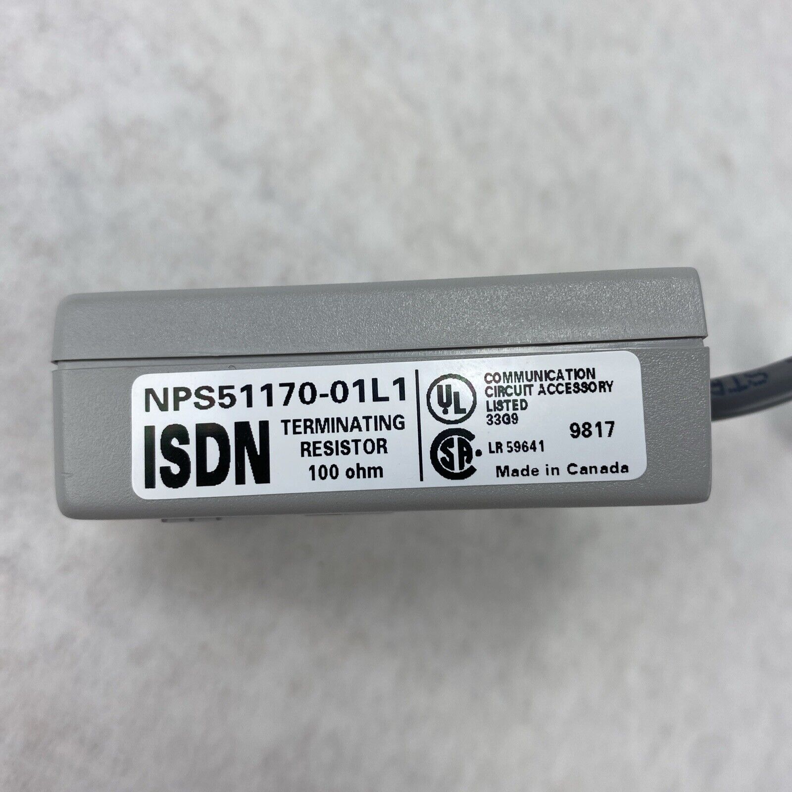 Lot of 8 Nordx CDT ISDN NPS51170-01L1 Terminating Resistor 100 Ohm