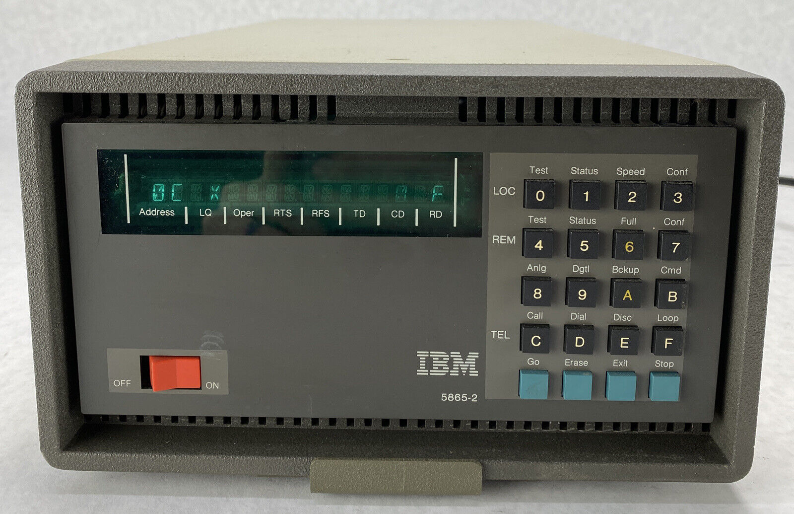 IBM 5865-2 Vintage 1986 4-Port External Modem UNTESTED