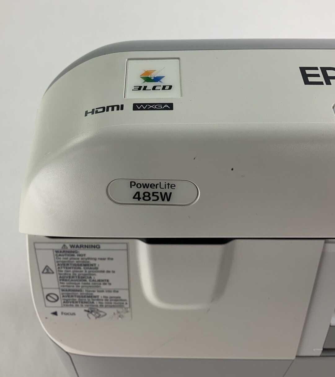 Epson PowerLite H454A LCD Projector 485W 3000 or less Lamp Hours No Remote