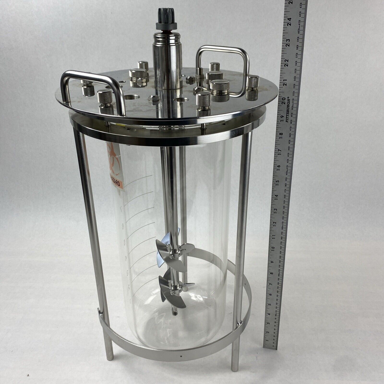 Sartorius 8L Liter Glass Vessel Bioreactor