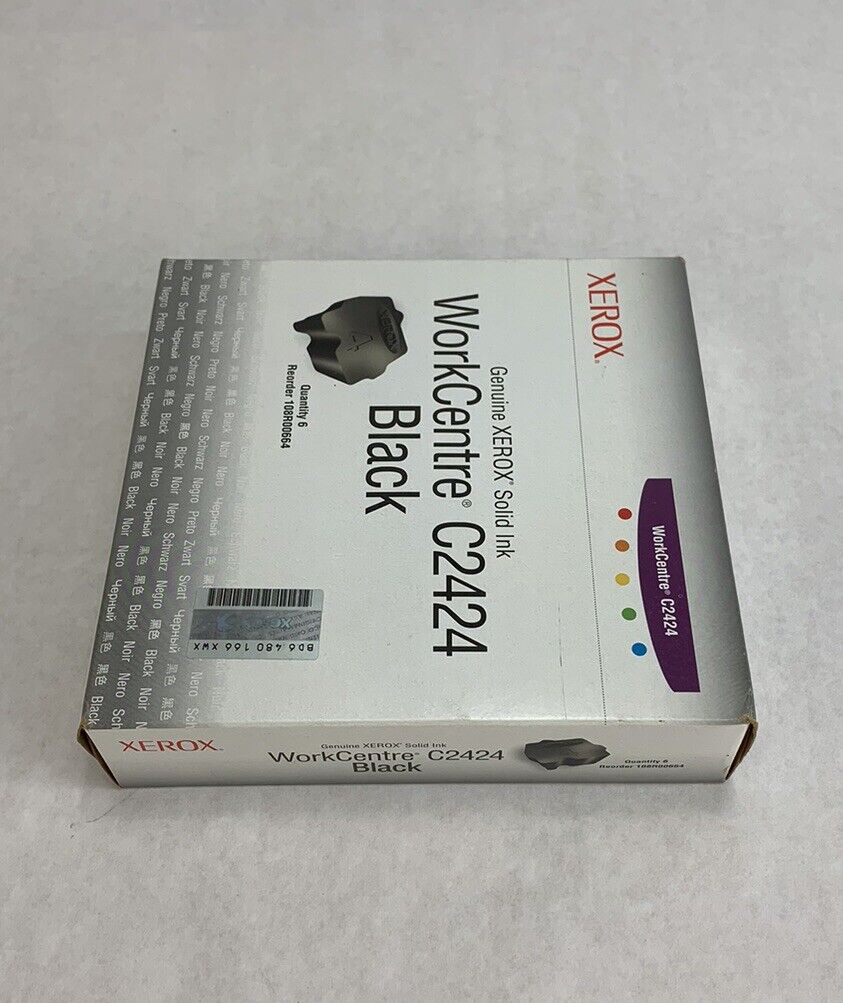 Xerox Black Solid Ink Cartridge WorkCentre C2424 - 6 Pack