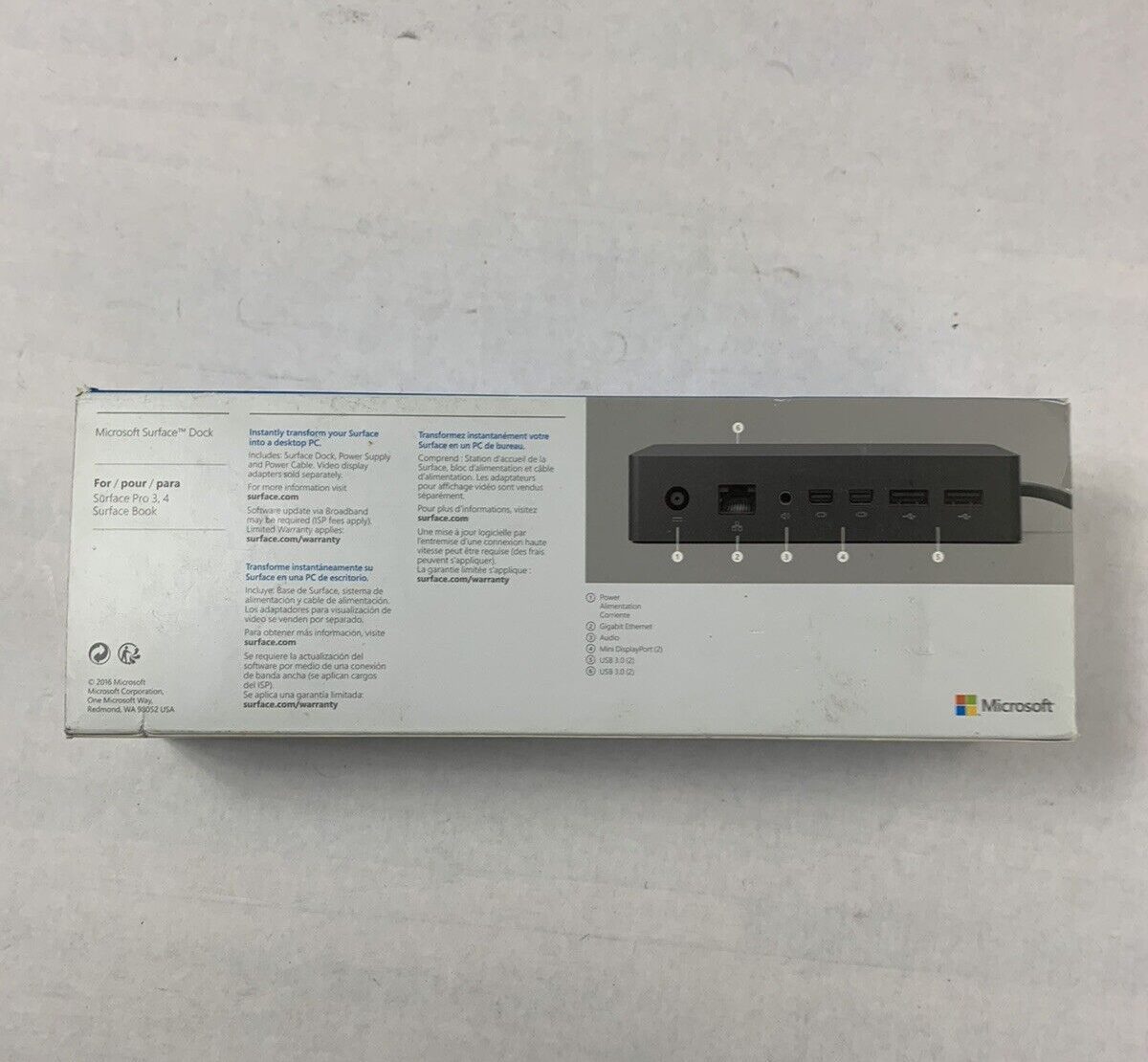 Microsoft 1661 Docking Station for Surface Pro 3 & 4 Model