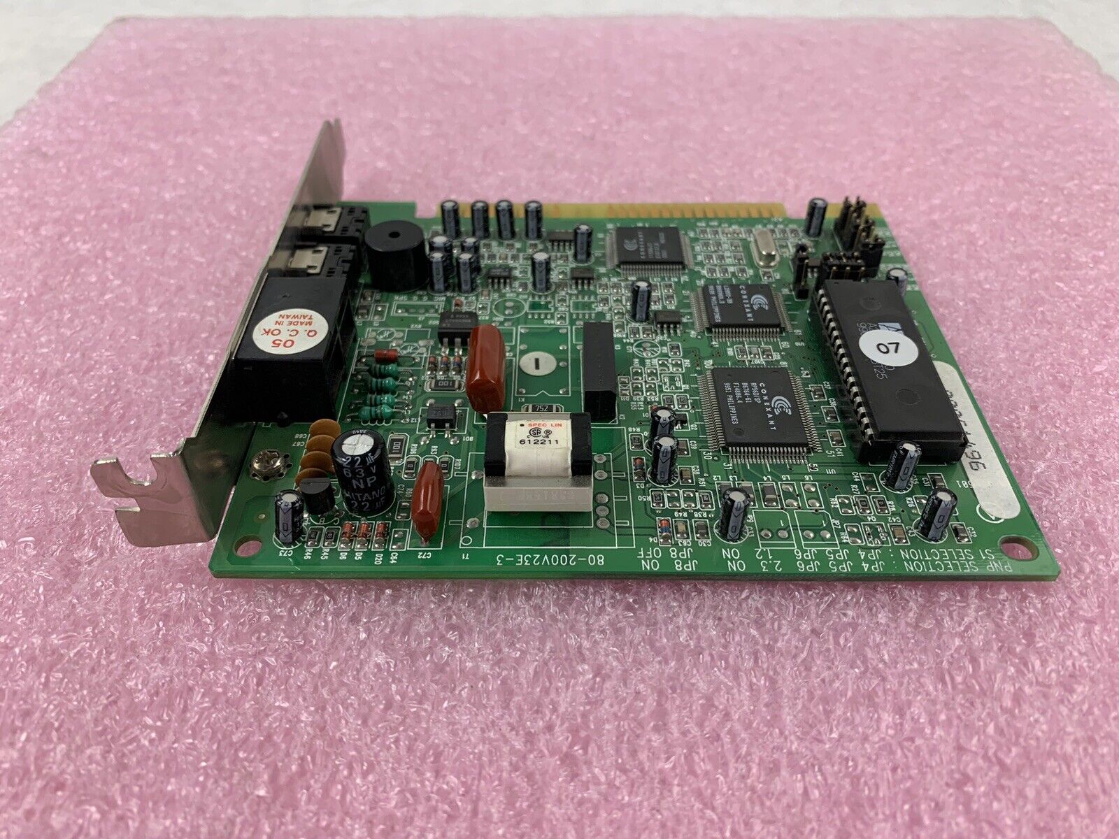 V1456VHQ-R5 8 bit ISA card 56k Dial Up Modem