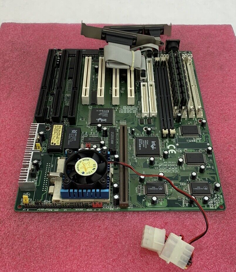 Shuttle HOT-577 Motherboard Pentium 166MHZ 64MB RAM Bad Dallas Time Chip