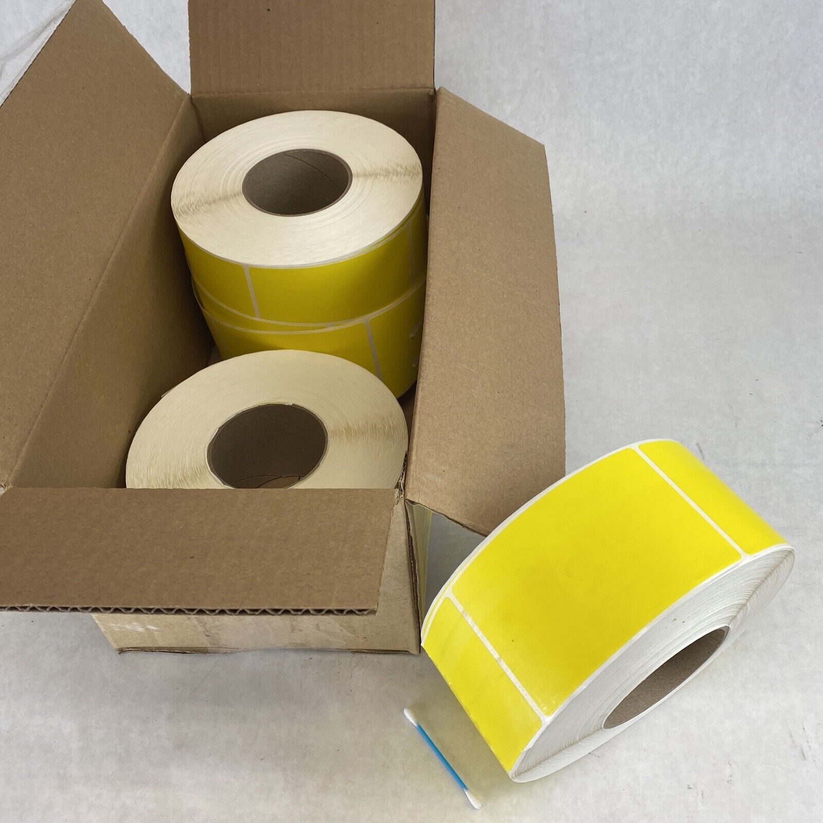 4 rolls x 1190 labels Prime TTR 70P*BTM3050AP*Y 3" x 5" thermal printer Yellow