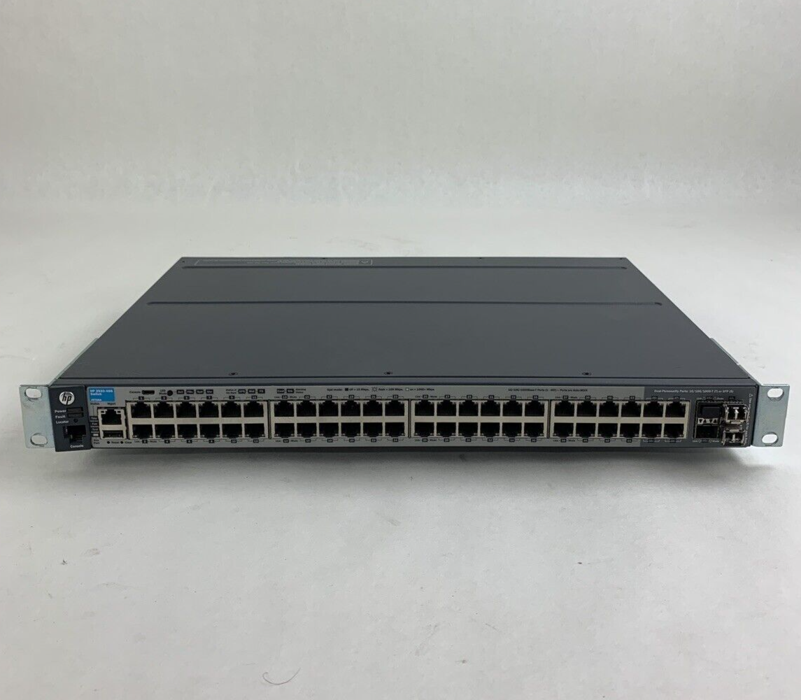 HP J9728A 2920-48G 44-Ports Rack Mountable Network Ethernet Switch Tested Reset