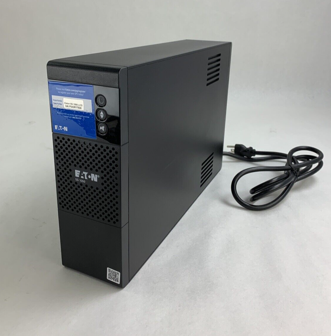 Eaton 5S1000LCD 1000 VA 600W AC 120V  External UPS  MFG 4/2024 Recharge 1/2025