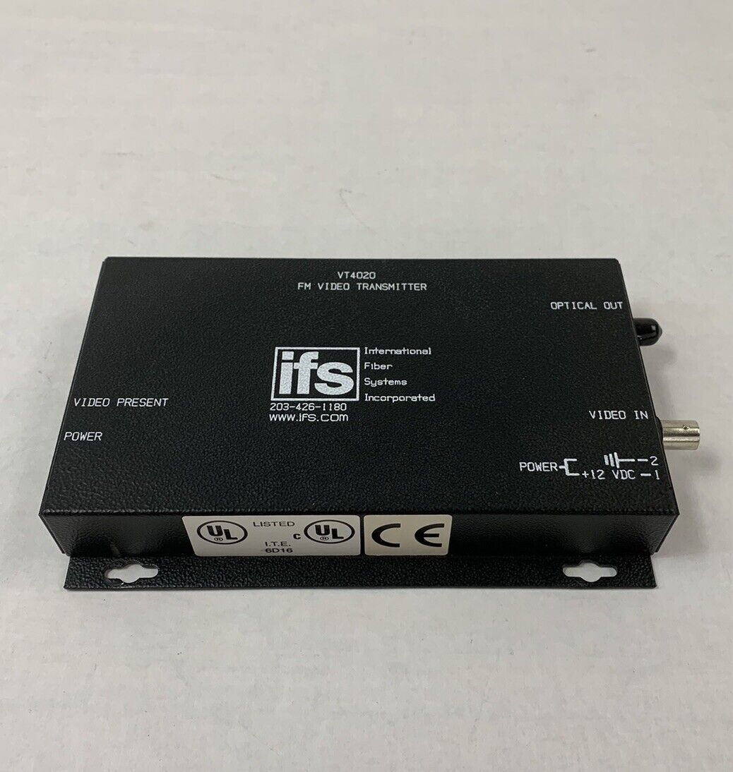 GE IFS Security FM Video Transmitter VT4020 International Fiber Systems