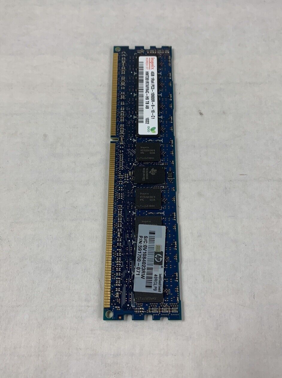 Hynix 24GB Kit 6x4GB 1Rx4 PC3-10600R-9-10-C1 HMT351R7AFR4C-H9 TB AB Server Ram