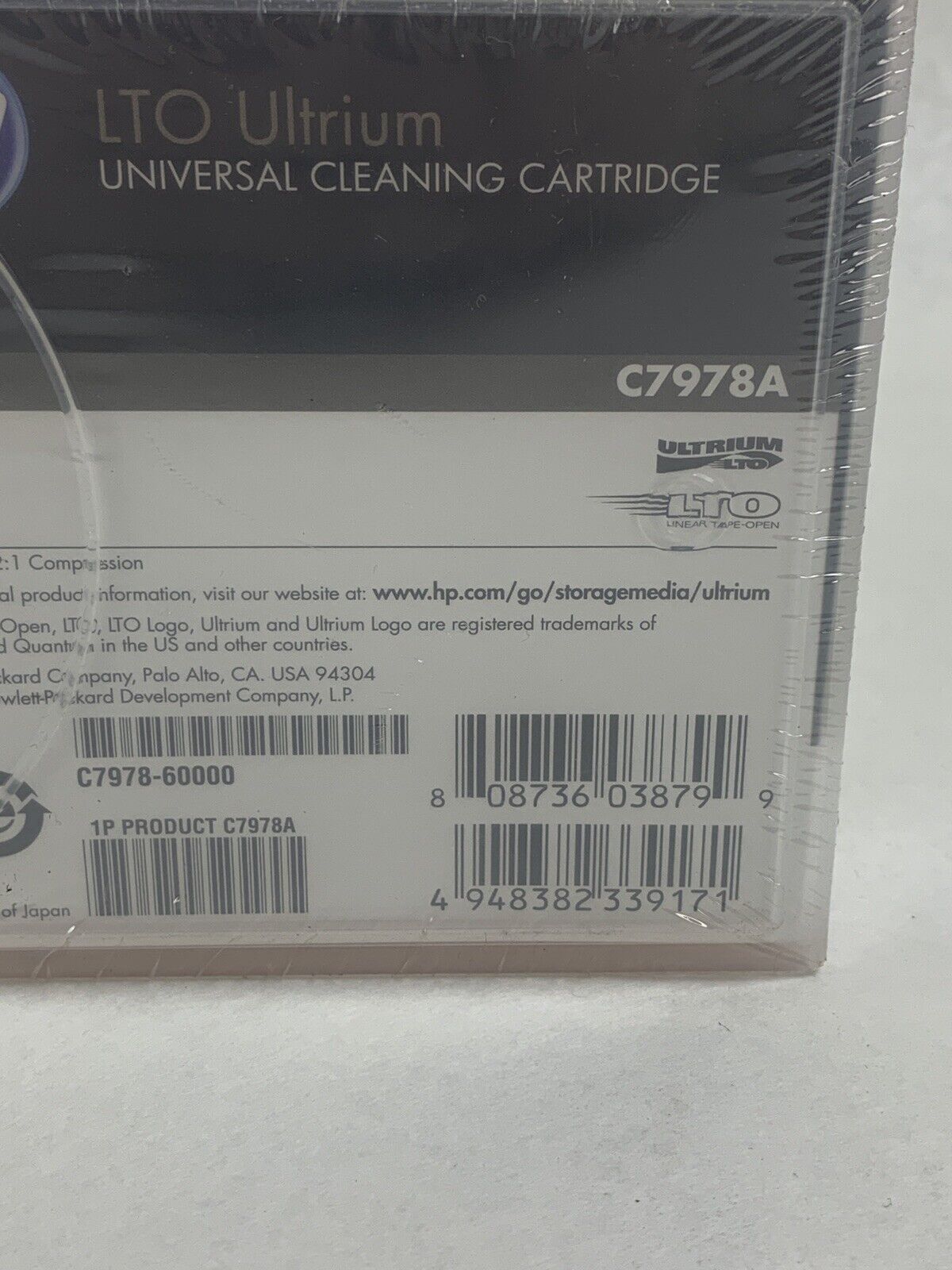 HPE C7978A  LTO Ultrium Universal Cleaning Tape Cartridge New Sealed