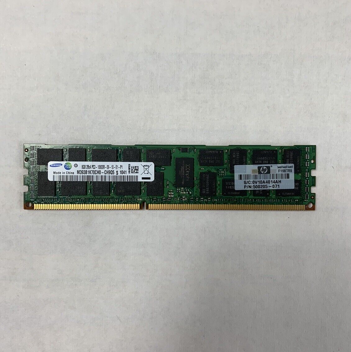 Samsung 32 GB Kit 8x8GB 2Rx4 PC3-10600R-09-10-E1-P1 Server Ram