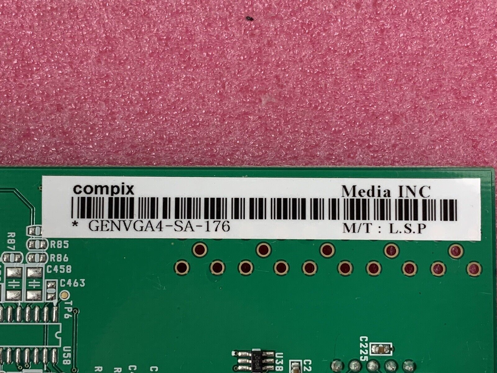 Compix Media Inc. GenVGA4-SA-176 PCI Interface Card ALLCG V3.3 RoHS