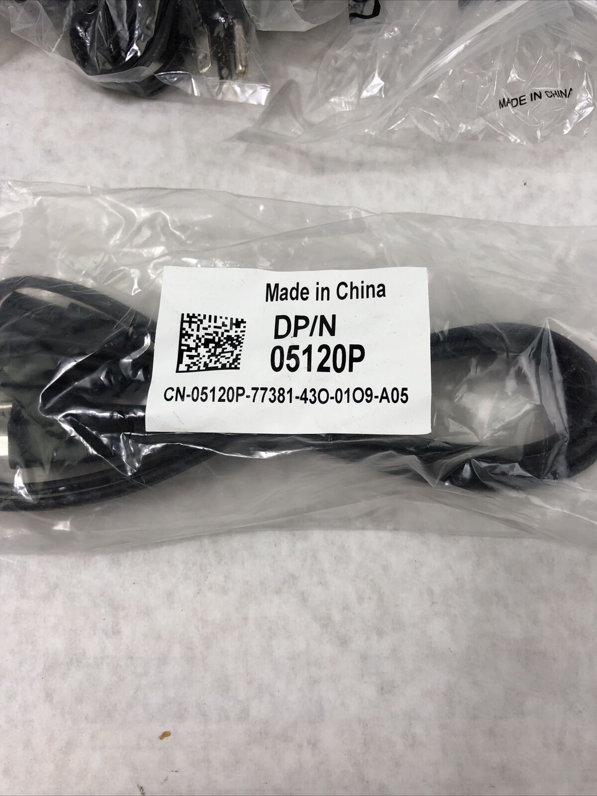 DELL 05120P Power Cable 6ft - Black (Lot of 10)