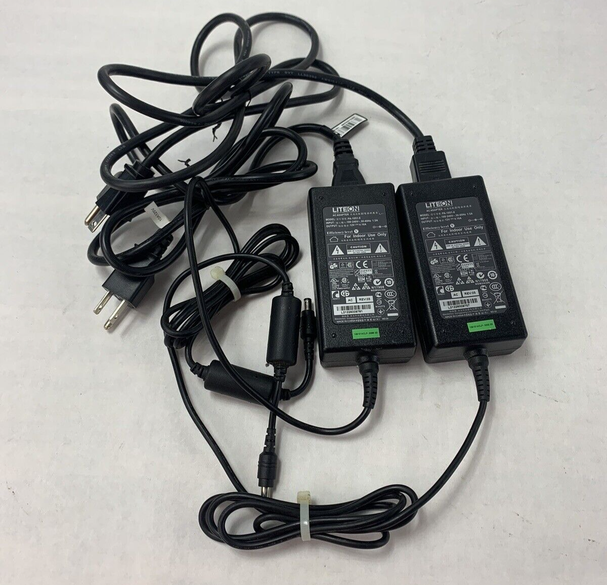 Lot 2 Genuine LiteOn 12V 4.16A AC Power Adapter PA-1051-0 Used