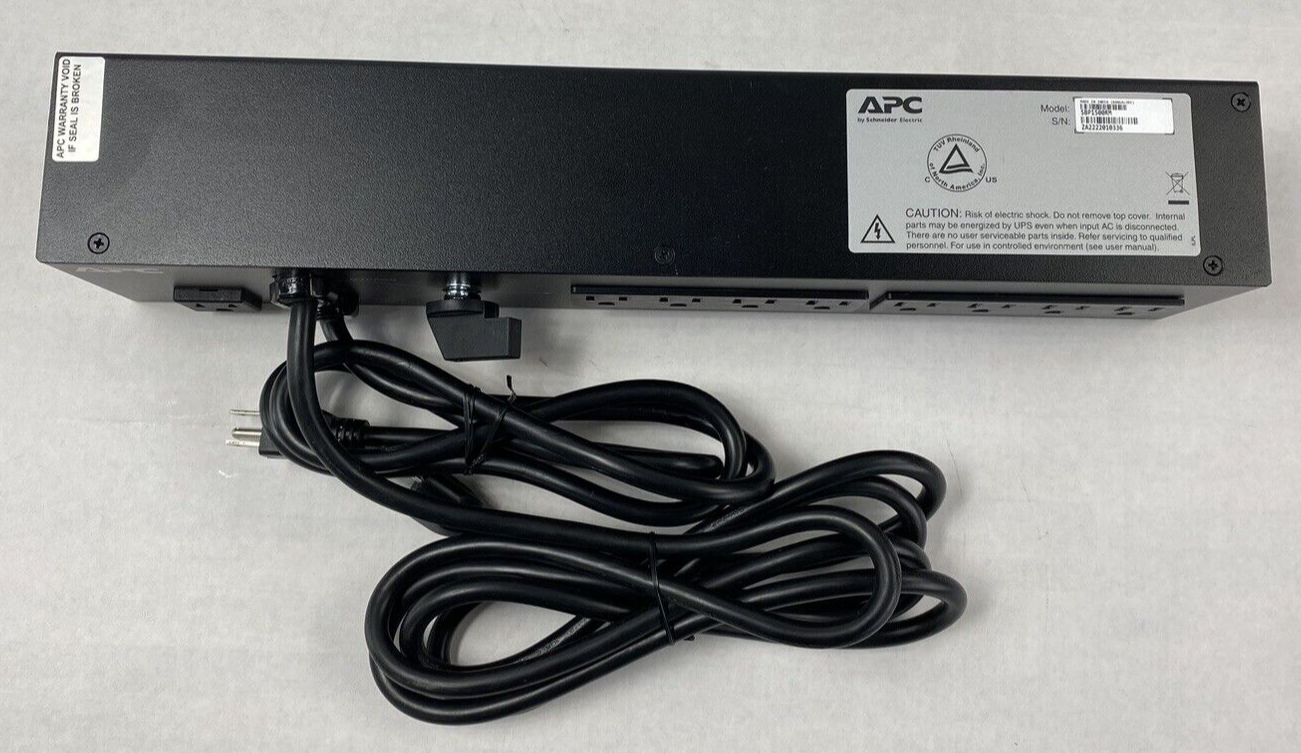 APC SBP1500RM Service Bypass PDU 120V 15AMP Tested