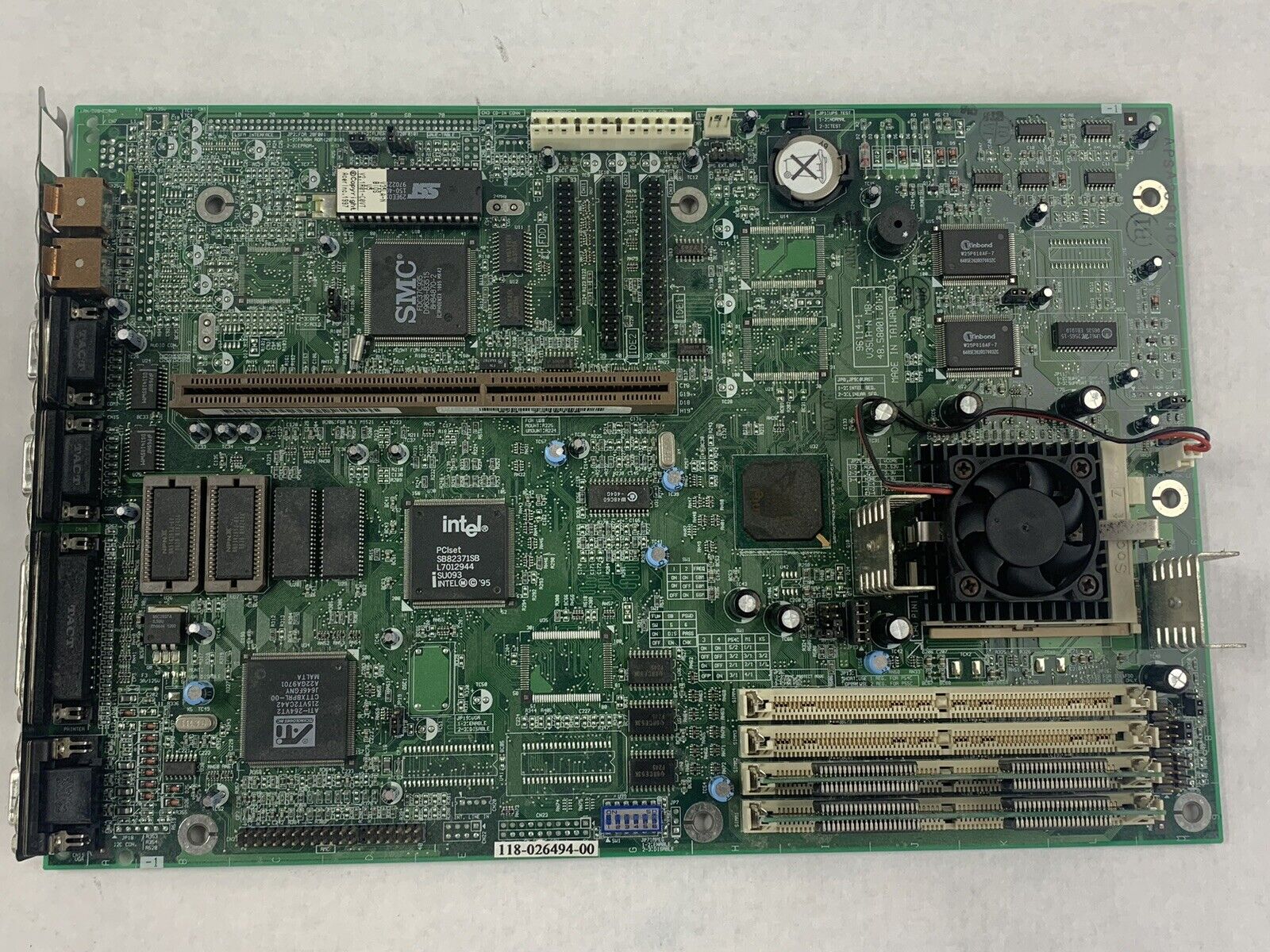 Data General 5166sc Motherboard Intel Pentium 166MHz 16MB RAM I/O Riser