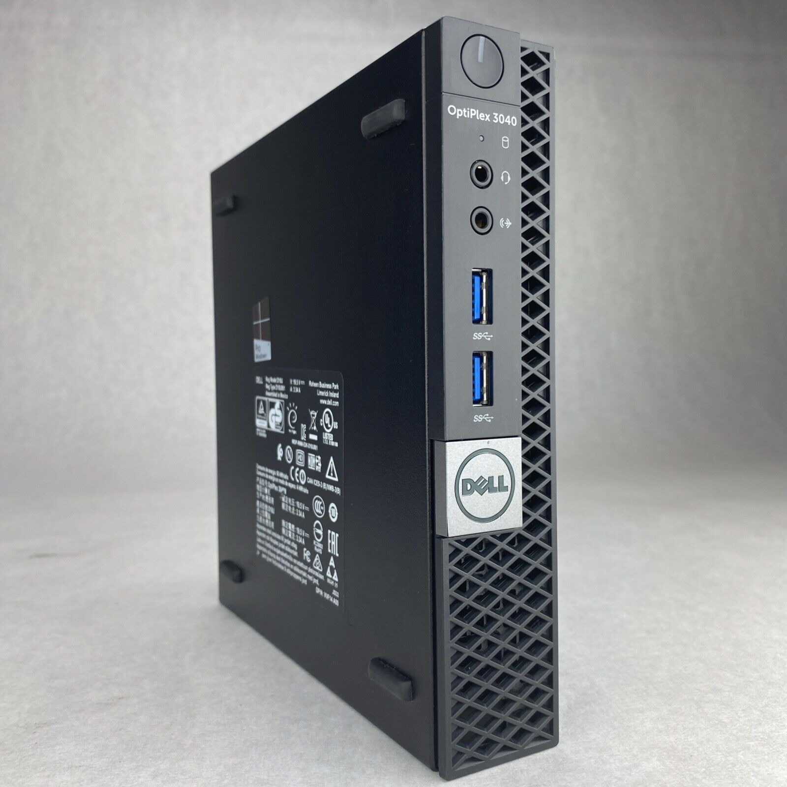 Dell Optiplex 3040M Intel Core i3-6100T 3.20GHz 8GB RAM No AC HDD No OS