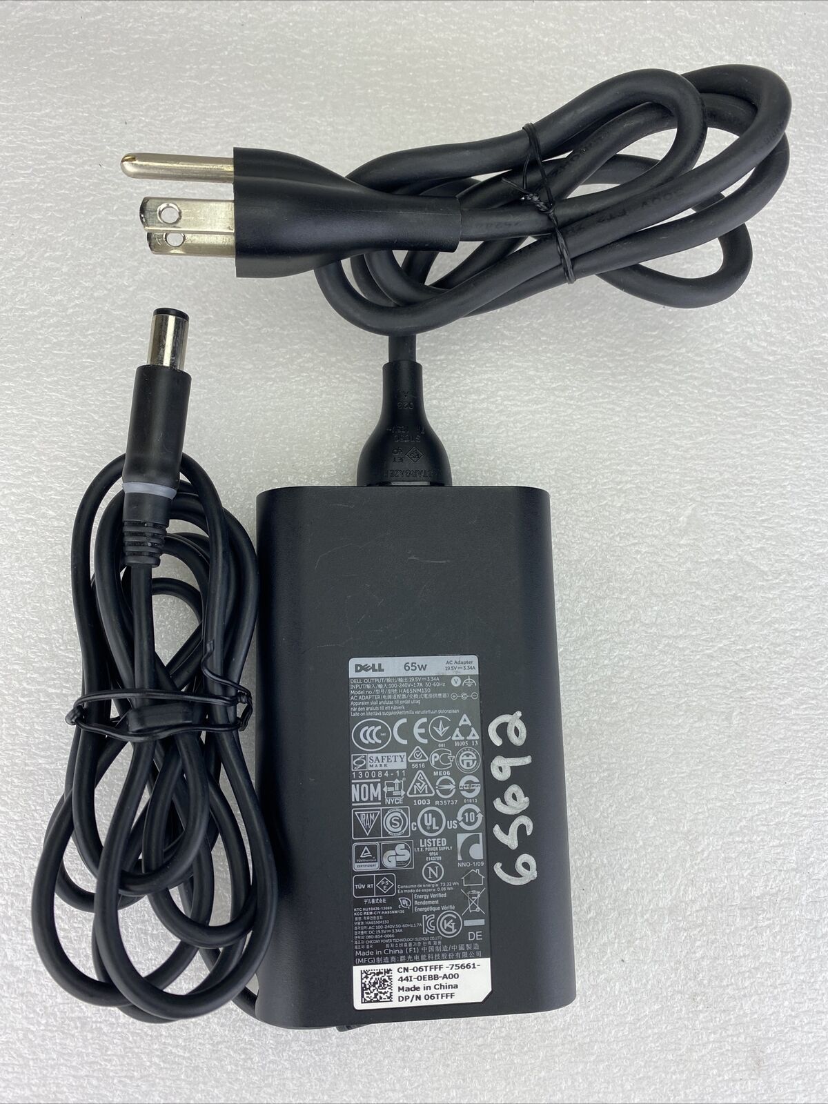 Dell 06TFFF AC Adapter Charger Power Supply HA65NM130 19.5V 3.34A 65W (Lot of 2)