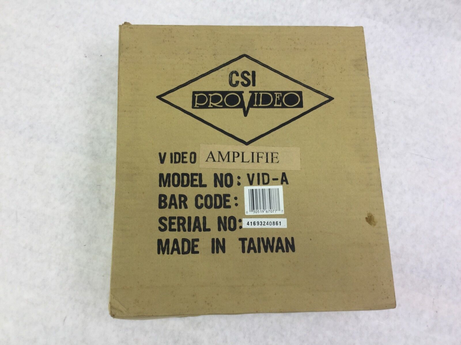 CSI ProVideo Video Amplifier VID-A