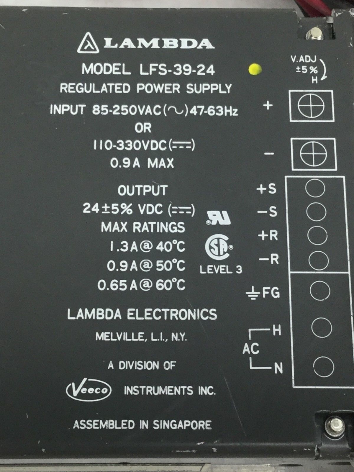 Lambda Regulated Power Supply LFS-39-24