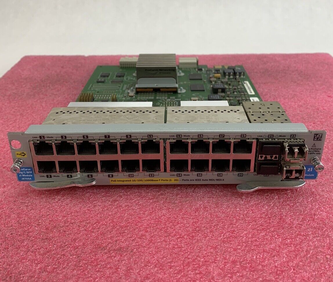 HP J8705A ProCurve Switch zl 20Gig-T 4 SFP 20 RJ45-T J8705-69001 5070-2134