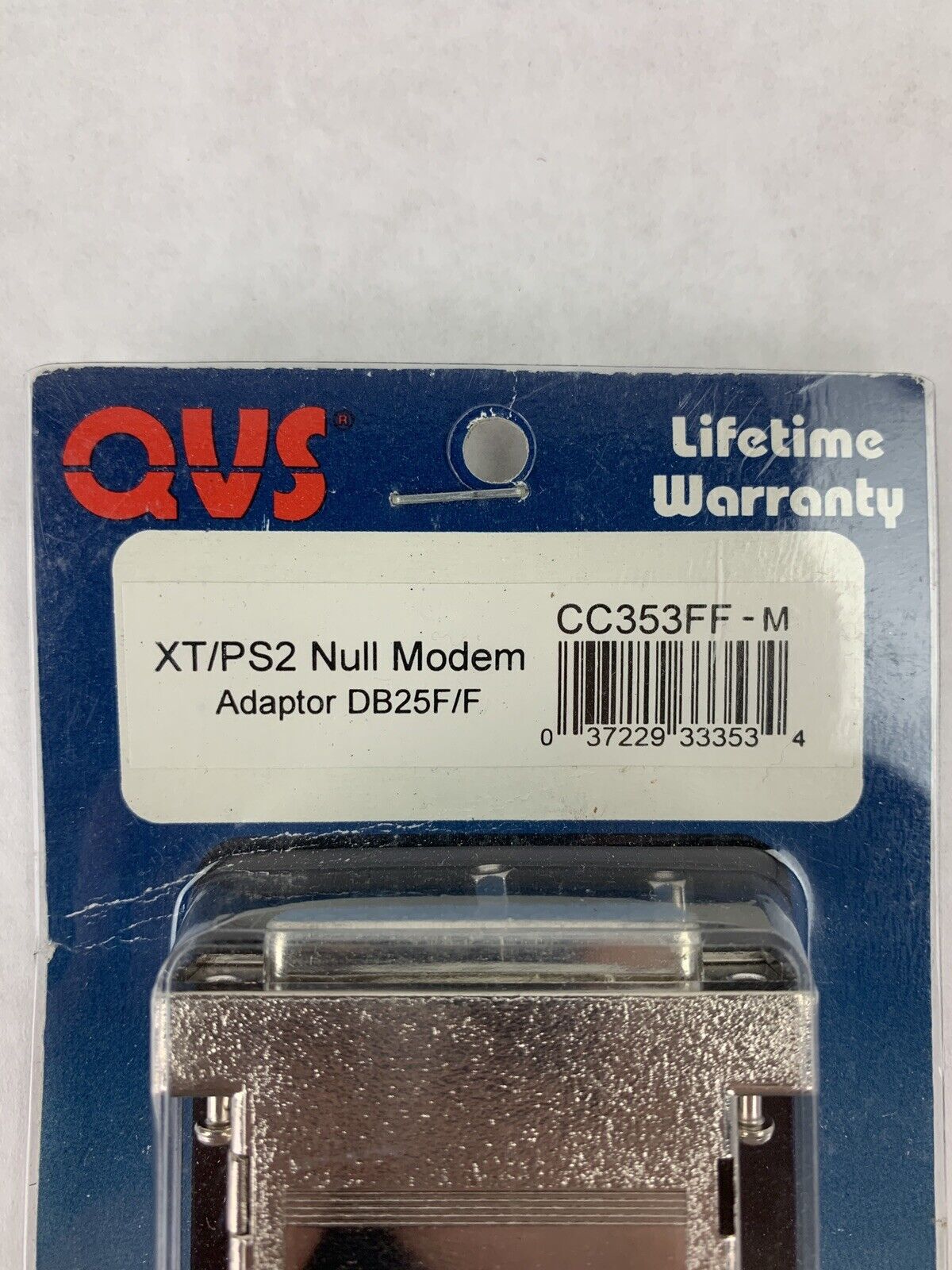 New QVS CC353FF-M  XT/PS2 Null Modem Adapter DB25F/F