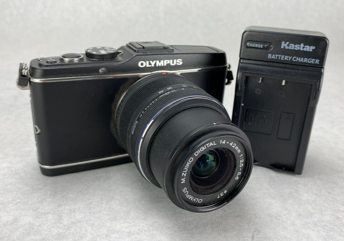 Olympus PEN E-P3 12.3MP Digital Camera 752 Shutter Count w/ 14-42mm Lens