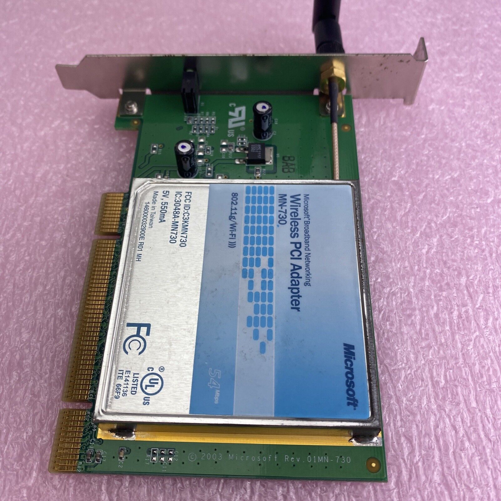 Microsoft Broadband Networking MN-730 Wireless PCI Adapter