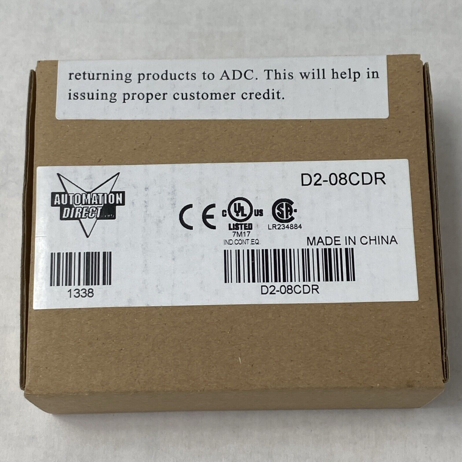 Automation Direct D2-08CDR Output Module