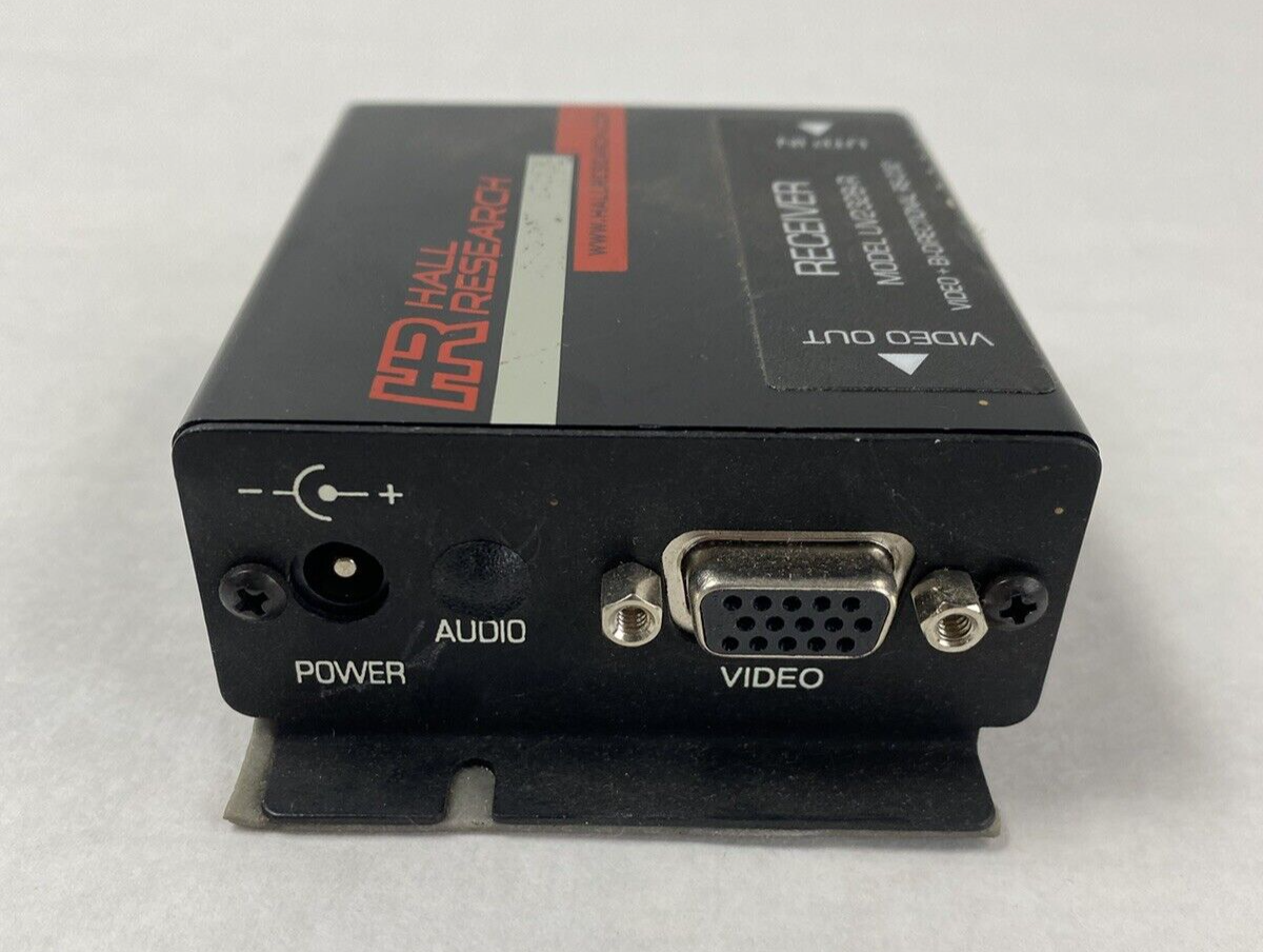 Hall Research Receiver UV232B-R Video + Bi-Directional RS-232 Untested