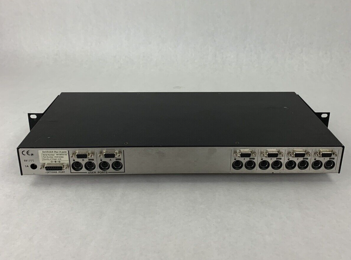 Black Box ServSwitch Duo KV6104SA 2 4 Channel Tested