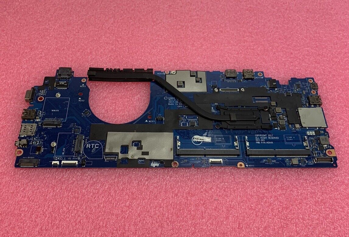 Dell M3HDV Latitude 5580 Laptop Motherboard Intel Core i5-7300U 2.6 GHz