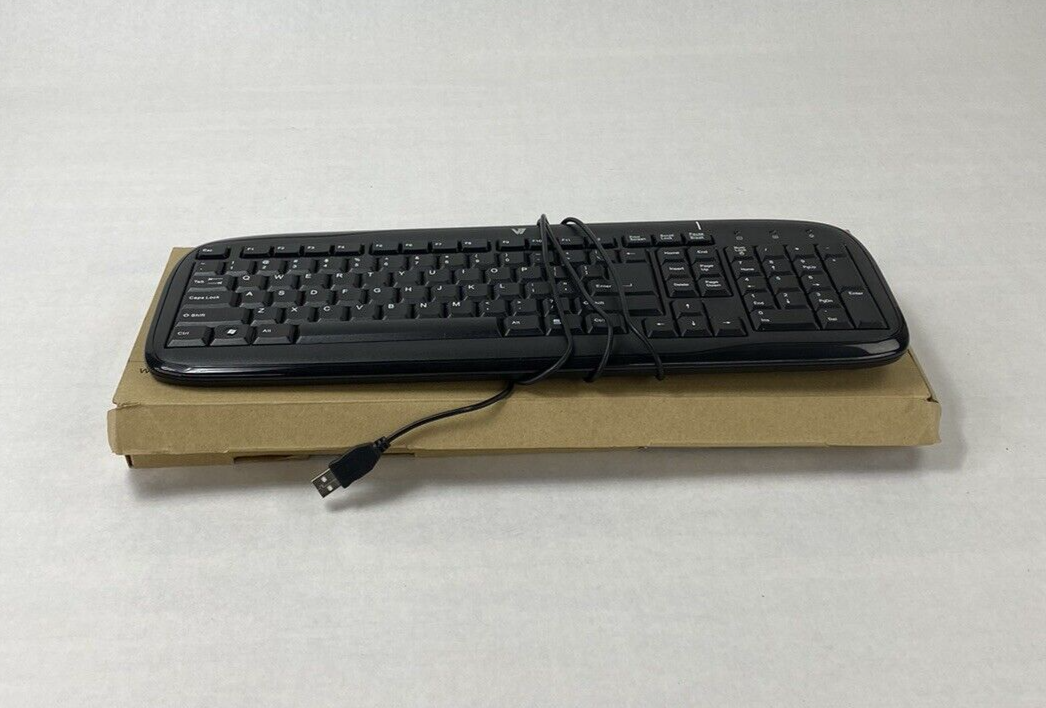 V7 KC0B1-6N6 Plug and Play Interface USB Keyboard Tested