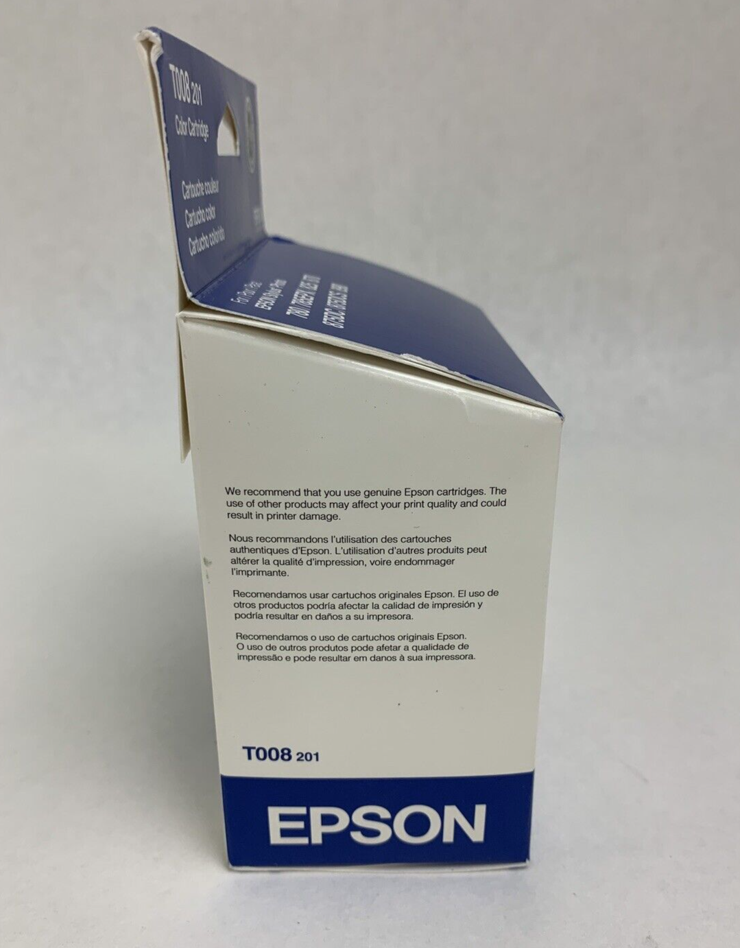 Epson T008 Ink Cartridge T008201 Color EXP 2008 New Sealed OEM Lot of 3