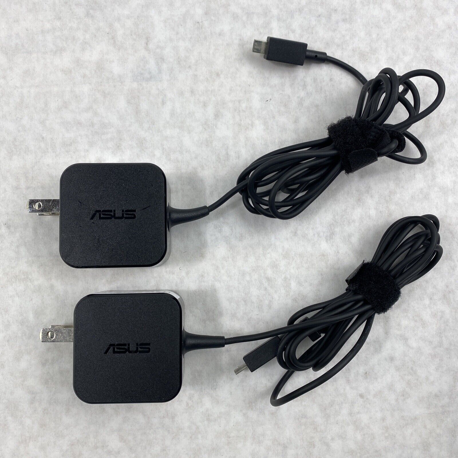 Lot of 2 Asus ADP-24EW B 24W 12V 2A Square Rectangle Connector AC Adapter OEM